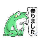 どうぶつが大好き03カエル_massage_α（個別スタンプ：19）