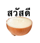 国産玉ねぎ【タイ語のみ】2（個別スタンプ：1）