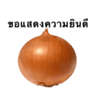 国産玉ねぎ【タイ語のみ】2（個別スタンプ：10）