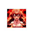 笑顔で応援！やさしい女の子スタンプ002（個別スタンプ：16）