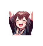 ホっこり笑顔の女の子スタンプ002（個別スタンプ：6）