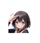 ホっこり笑顔の女の子スタンプ002（個別スタンプ：7）