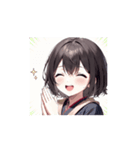 ホっこり笑顔の女の子スタンプ002（個別スタンプ：10）