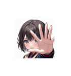 ホっこり笑顔の女の子スタンプ002（個別スタンプ：11）