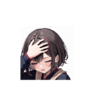 ホっこり笑顔の女の子スタンプ002（個別スタンプ：12）