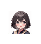 ホっこり笑顔の女の子スタンプ002（個別スタンプ：13）