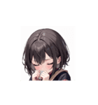 ホっこり笑顔の女の子スタンプ002（個別スタンプ：16）