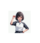 毎日使える！？元気な女の子スタンプ（個別スタンプ：10）