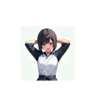 毎日使える！？元気な女の子スタンプ（個別スタンプ：13）