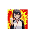 笑顔で応援！やさしい女の子スタンプ（個別スタンプ：11）