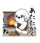 飛び出すB＆Wのシーズー犬 2025 「冬」（個別スタンプ：2）