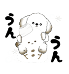 飛び出す犬さん 2025 「冬」（個別スタンプ：12）
