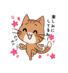 【冬】ふわもちネコさん③ 茶トラさん（個別スタンプ：23）