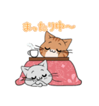 【冬】ふわもちネコさん③ 茶トラさん（個別スタンプ：28）