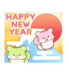 3色リスの冬スタンプ【年末年始】（個別スタンプ：35）