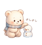 ずっと使える♡冬やさしいくまさん（個別スタンプ：25）