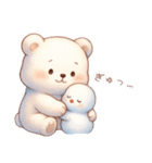 ずっと使える♡冬やさしいくまさん（個別スタンプ：26）