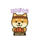 仲良しムエタイ柴犬夫婦（個別スタンプ：4）