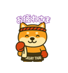 仲良しムエタイ柴犬夫婦（個別スタンプ：10）