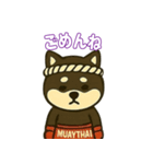 仲良しムエタイ柴犬夫婦（個別スタンプ：13）