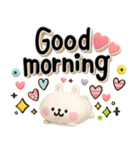 しろくま♪白うさぎ♡毎日使えるスタン（個別スタンプ：18）