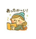 毛糸女子けいとさんの冬編みスタンプ（個別スタンプ：1）