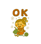 毛糸女子けいとさんの冬編みスタンプ（個別スタンプ：3）