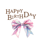 りぼんと薔薇と花束と【正月/あけおめ】（個別スタンプ：1）