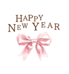 りぼんと薔薇と花束と【正月/あけおめ】（個別スタンプ：12）