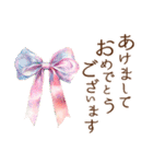 りぼんと薔薇と花束と【正月/あけおめ】（個別スタンプ：13）