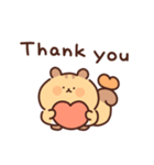 ぽっちゃリスの英語（個別スタンプ：9）