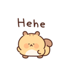 ぽっちゃリスの英語（個別スタンプ：22）