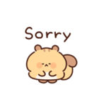 ぽっちゃリスの英語（個別スタンプ：25）