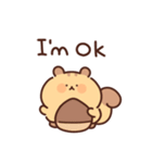 ぽっちゃリスの英語（個別スタンプ：34）