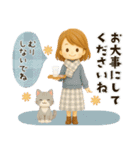 【3D】背景が動く♡大人ガーリー＊冬（個別スタンプ：17）