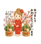 【3D】背景が動く♡大人ガーリー＊冬（個別スタンプ：23）