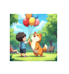 柴犬の新日常8（個別スタンプ：5）