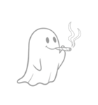 透明な幽霊のスタンプ（個別スタンプ：3）