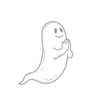 透明な幽霊のスタンプ（個別スタンプ：6）