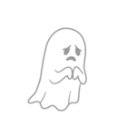 透明な幽霊のスタンプ（個別スタンプ：10）