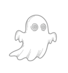 透明な幽霊のスタンプ（個別スタンプ：14）