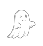 透明な幽霊のスタンプ（個別スタンプ：15）