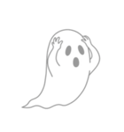 透明な幽霊のスタンプ（個別スタンプ：16）