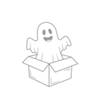 透明な幽霊のスタンプ（個別スタンプ：31）