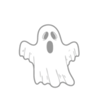 透明な幽霊のスタンプ（個別スタンプ：33）