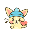 タン付きもこワワ【甘えん坊スタンプ】（個別スタンプ：19）