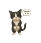 ハチワレと茶トラの日常（個別スタンプ：7）