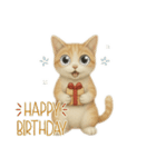 ハチワレと茶トラの日常（個別スタンプ：9）