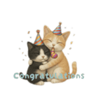 ハチワレと茶トラの日常（個別スタンプ：10）