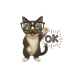 ハチワレと茶トラの日常（個別スタンプ：13）